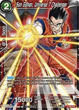 Son Gohan, Universe 7 Challenger (Unison Warrior Series Boost Tournament Pack Vol. 7) (P-364) [Tournament Promotion Cards] - for just $1.55! 