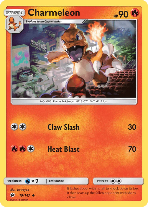 Charmeleon (19/147) [Sun & Moon: Burning Shadows] - for just $0.15! 