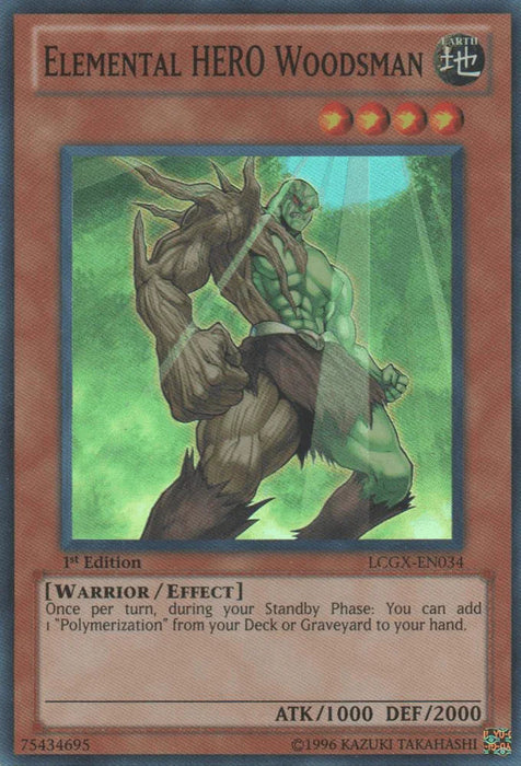 Elemental HERO Woodsman [LCGX-EN034] Super Rare - for just $0.65! 