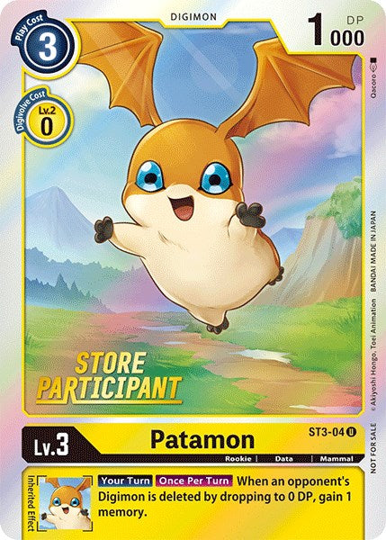 Patamon [ST3-04] (Store Participant) [Starter Deck: Heaven's Yellow Promos] - Just $0.09! Shop now at Retro Gaming of Denver