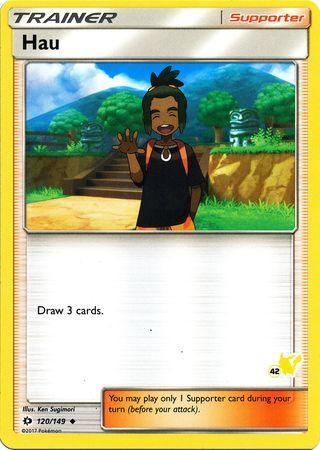 Hau (120/149) (Pikachu Stamp #42) [Battle Academy 2020] - for just $0.10! 