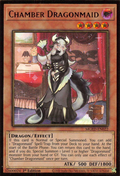 Chamber Dragonmaid [MGED-EN022] Gold Rare - for just $0.50! 