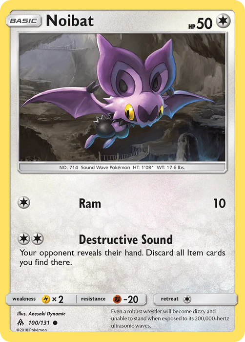 Noibat (100/131) [Sun & Moon: Forbidden Light] - for just $0.10! 