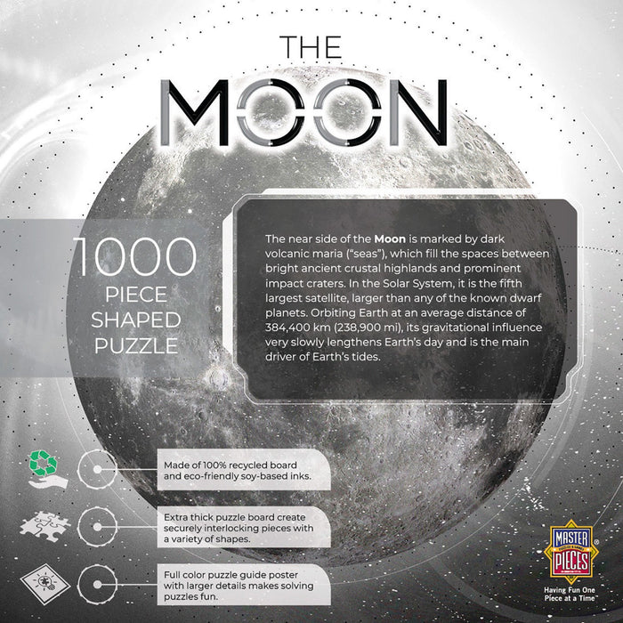 The Moon - 1000 Piece Round Jigsaw Puzzle - Just $16.99! Shop now at Retro Gaming of Denver