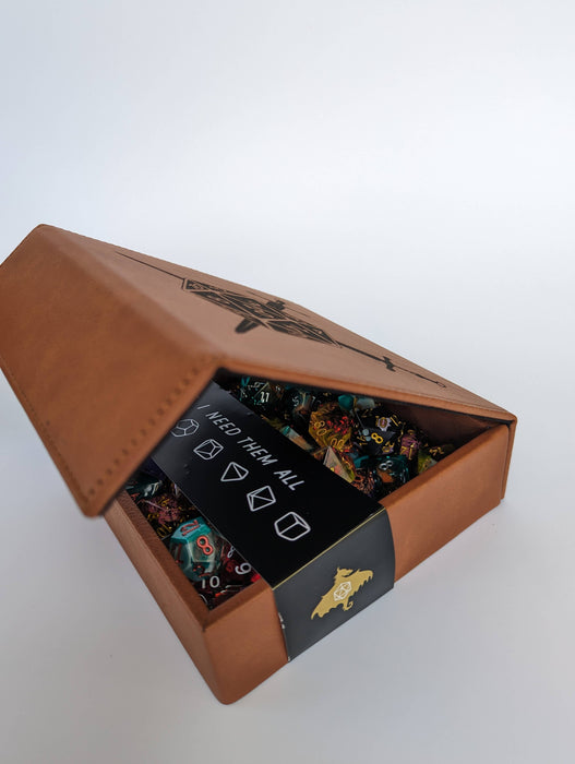 D20 Swords - Vegan Leather Dice Box - for just $34.99! 