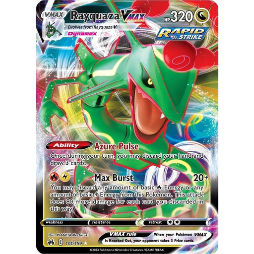 Rayquaza VMAX (101/159) (101) [Sword & Shield: Crown Zenith] - Just $1! Shop now at Retro Gaming of Denver