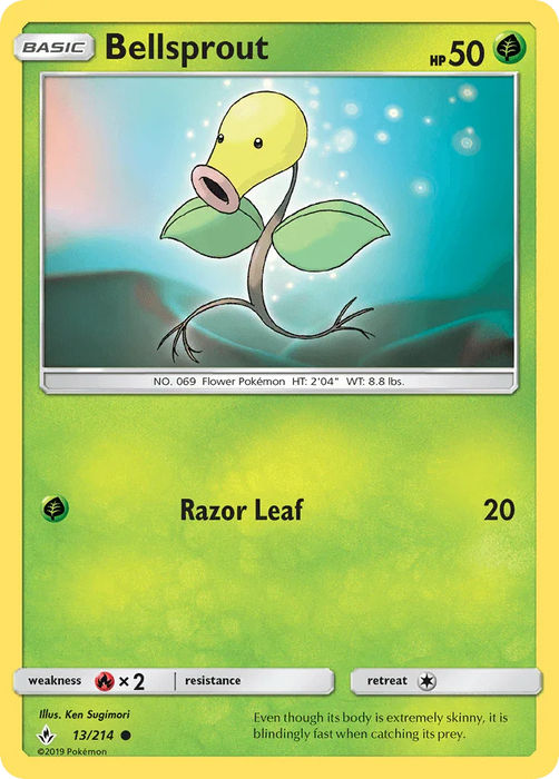 Bellsprout (13/214) [Sun & Moon: Unbroken Bonds] - for just $0.10! 
