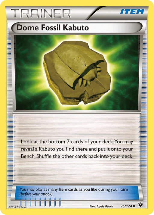 Dome Fossil Kabuto (96/124) [XY: Fates Collide] - for just $0.10! 