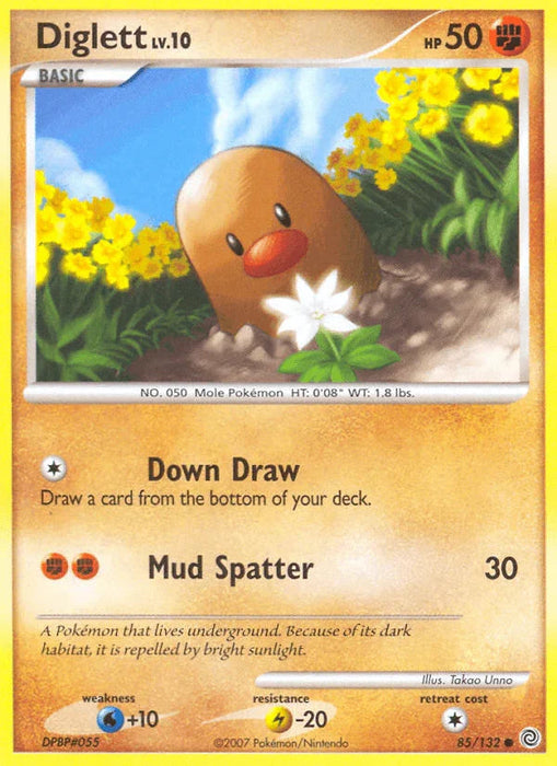 Diglett (85/132) [Diamond & Pearl: Secret Wonders] - for just $0.20! 