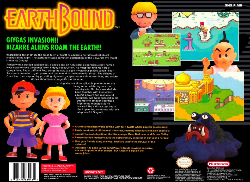 EarthBound – Super Nintendo Entertainment System (SNES) - for just $399.99! 