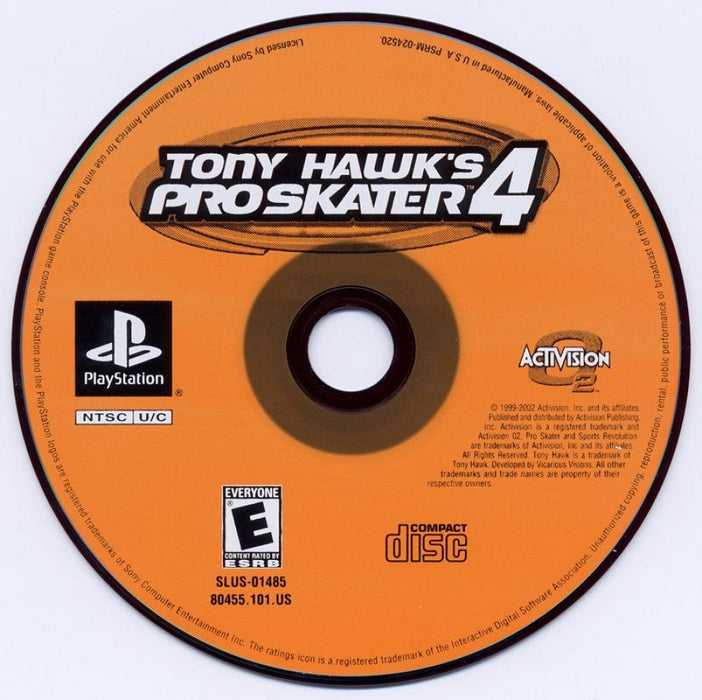 Tony Hawk's Pro Skater 4 – PlayStation 1 (PS1) - for just $13.99! 