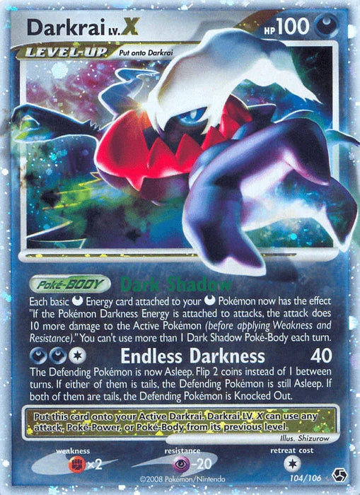 Darkrai LV.X (104/106) [Diamond & Pearl: Great Encounters] - for just $66.30! 