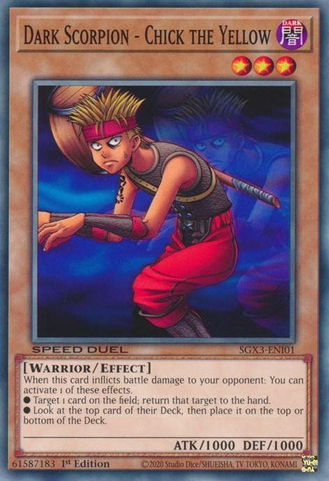 Dark Scorpion - Chick the Yellow [SGX3-ENI01] Common - for just $0.10! 