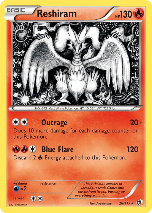 Reshiram (28/113) [Black & White: Legendary Treasures] - for just $12.90! 