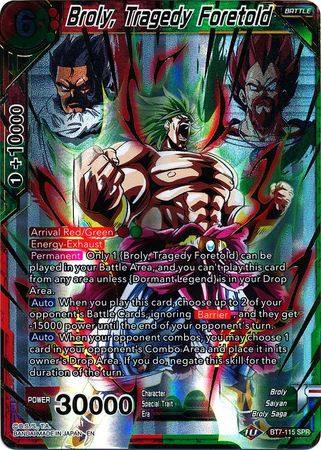 Broly, Tragedy Foretold (SPR) (BT7-115) [Assault of the Saiyans] - for just $10.30! 
