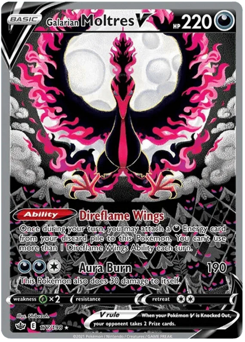 Galarian Moltres V (177/198) [Sword & Shield: Chilling Reign] - for just $85.10! 