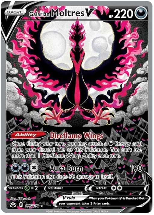 Galarian Moltres V (177/198) [Sword & Shield: Chilling Reign] - for just $93.75! 