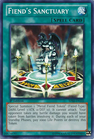Fiend's Sanctuary [BP02-EN151] Mosaic Rare - for just $0.10! 