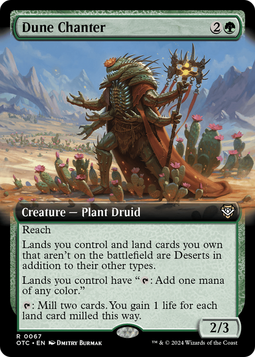 Dune Chanter (OTC-067) - Outlaws of Thunder Junction Commander: (Extended Art) - for just $0.37! 