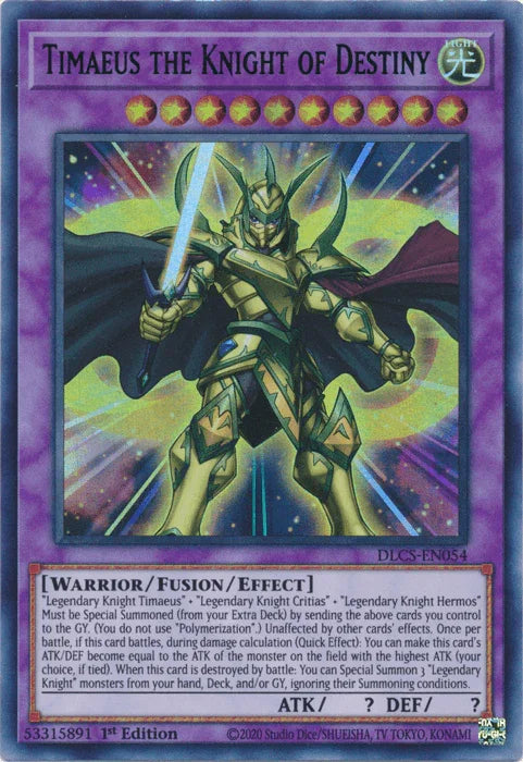 Timaeus the Knight of Destiny (Purple) [DLCS-EN054] Ultra Rare - for just $0.20! 