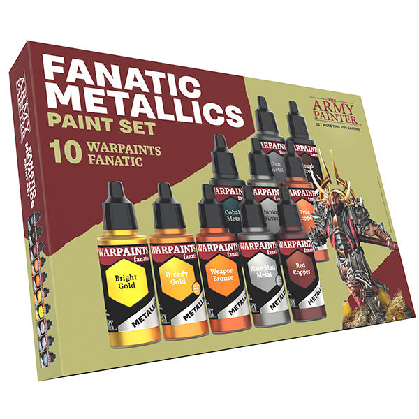 Army Painter Warpaints Fanatic: Metallics Paint Set - for just $42.50! 