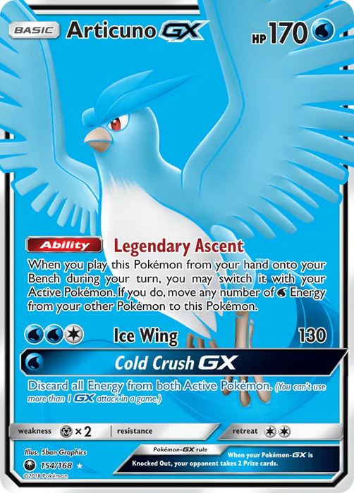Articuno GX (154/168) [Sun & Moon: Celestial Storm] - for just $11.70! 