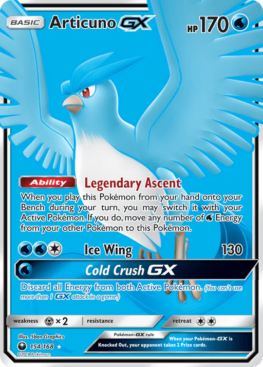 Articuno GX (154/168) [Sun & Moon: Celestial Storm] - for just $12.75! 