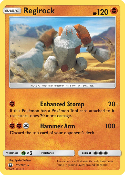 Regirock (80/168) [Sun & Moon: Celestial Storm] - for just $0.20! 