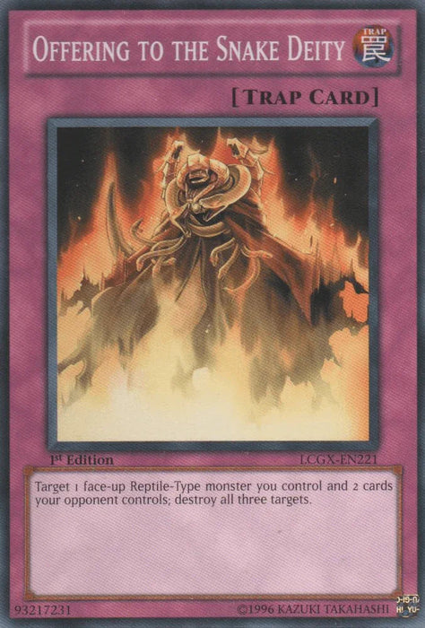 Offering to the Snake Deity [LCGX-EN221] Common - for just $0.20! 