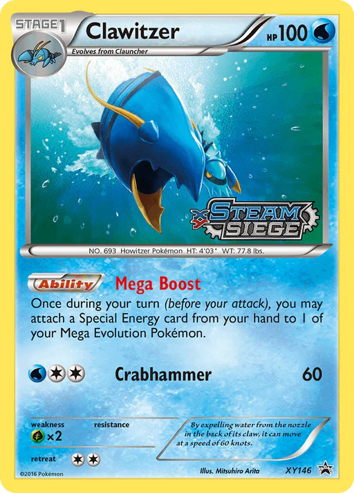 Clawitzer (XY146) [XY: Black Star Promos] - for just $5.85! 