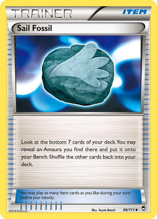 Sail Fossil (98/111) [XY: Furious Fists] - for just $0.10! 