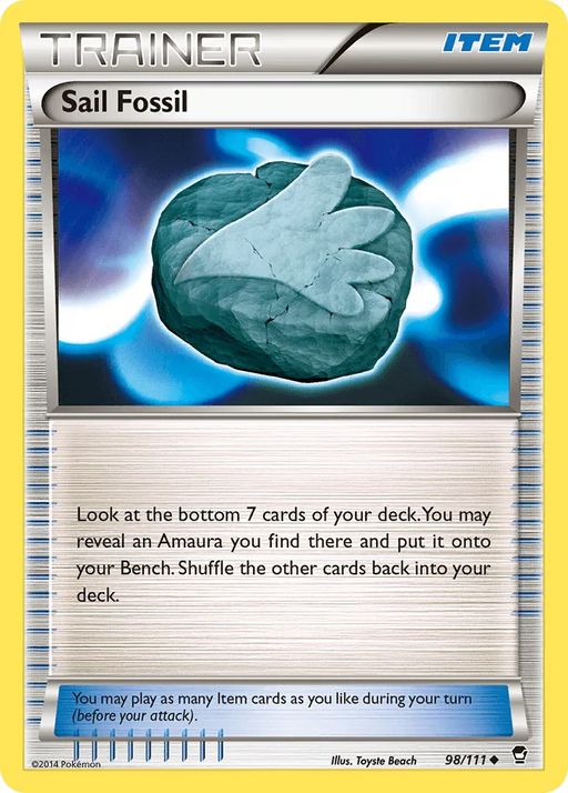 Sail Fossil (98/111) [XY: Furious Fists] - for just $0.15! 