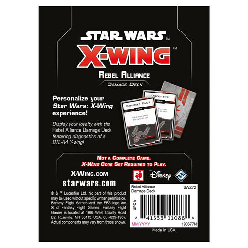 Star Wars: X-Wing 2nd Edition - Rebel Alliance Damage Deck - Premium Miniatures - Just $2.49! Shop now at Retro Gaming of Denver