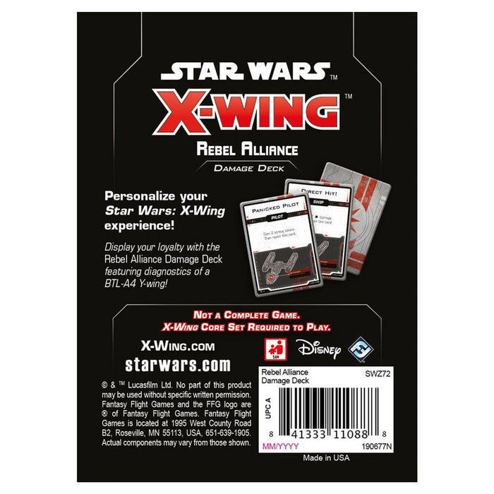 Star Wars: X-Wing 2nd Edition - Rebel Alliance Damage Deck - for just $4.95! 