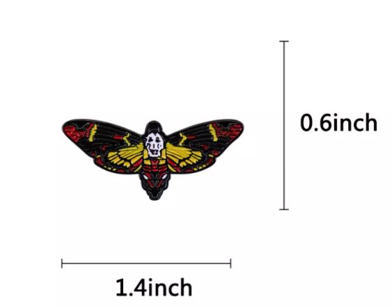 Deaths Head Moth Silence of the Lambs Enamel Pins Near Me - Just $9.99! Shop now at Retro Gaming of Denver