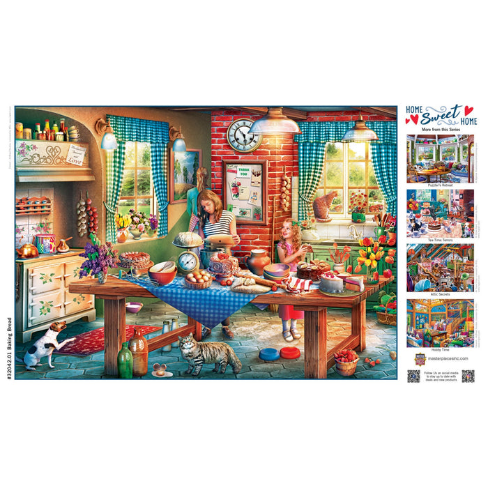 Home Sweet Home - Baking Bread 500 Piece Jigsaw Puzzle - Just $14.99! Shop now at Retro Gaming of Denver