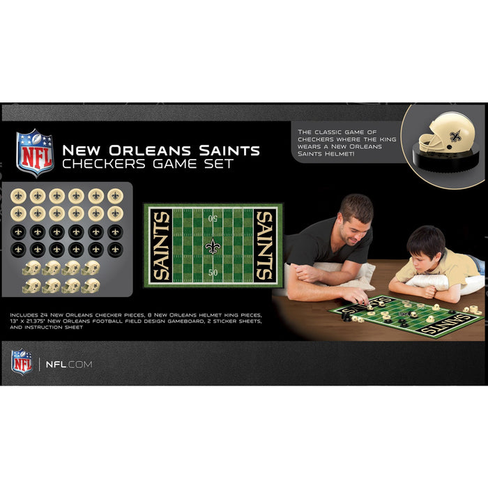 New Orleans Saints Checkers Board Game - Just $19.99! Shop now at Retro Gaming of Denver