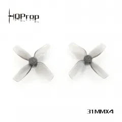 HQProp - Micro Whoop Prop 31MMX4 (2CW+2CCW)-Poly Carbonate-1MM Shaft - Clear Grey - for just $2.99! 