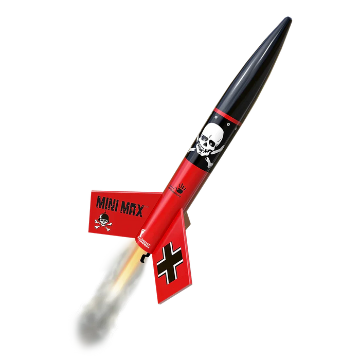 Estes Rockets - Mini Der Red Max™ Launch Set Rocket-Building Kit, Intermediate Mini Flying-Rocket-Model Kit for Ages 10+ - for just $39.99! 