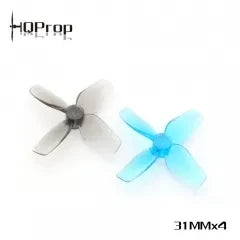 HQProp - Micro Whoop Prop 31MMX4 (2CW+2CCW)-Poly Carbonate-1MM Shaft - Clear Grey - for just $2.99! 