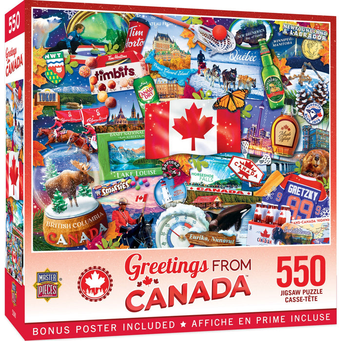 Greetings From Canada - 550 Piece Jigsaw Puzzle - Just $14.99! Shop now at Retro Gaming of Denver