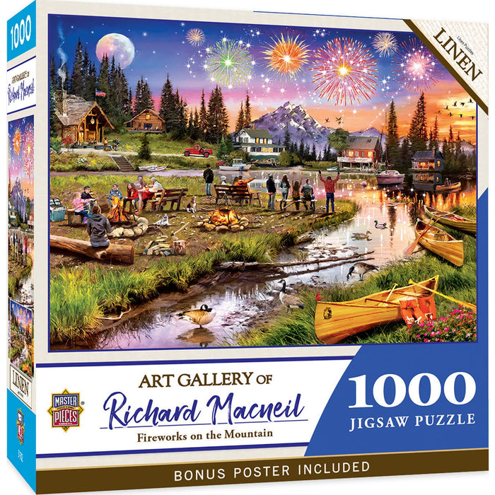 Art Gallery - Fireworks on the Mountain 1000 Piece Jigsaw Puzzle - Just $16.99! Shop now at Retro Gaming of Denver