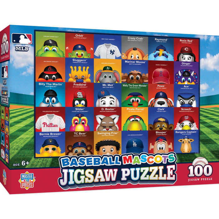 MLB Mascots 100 Piece Jigsaw Puzzle - Just $14.99! Shop now at Retro Gaming of Denver