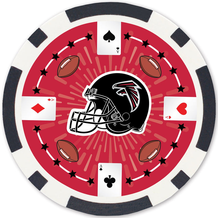 Atlanta Falcons 100 Piece Poker Chips - Just $17.99! Shop now at Retro Gaming of Denver