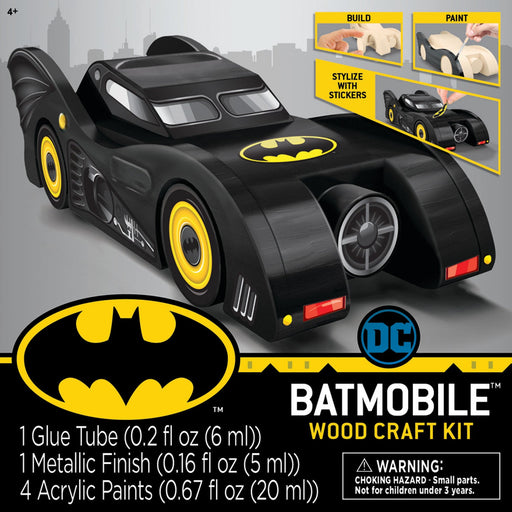 Batman - Batmobile Wood Craft & Paint Kit - Just $16.99! Shop now at Retro Gaming of Denver