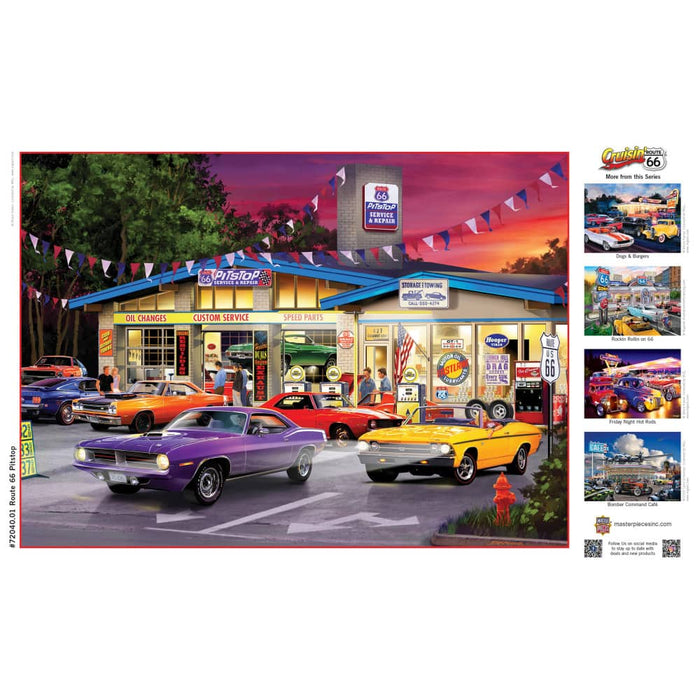 Cruisin' Route 66 - Pitstop 1000 Piece Jigsaw Puzzle - for just $16.99! 
