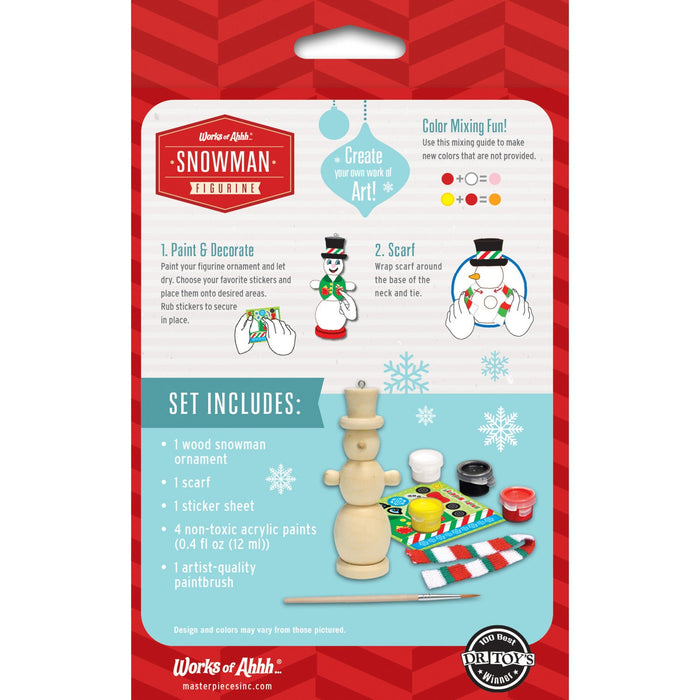 Nutcracker Snowman Ornament Wood Paint Kit - Just $7.99! Shop now at Retro Gaming of Denver