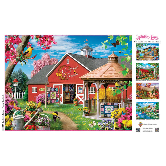 Memory Lane - Goldfinch Farms 300 Piece EZ Grip Jigsaw Puzzle - Just $14.99! Shop now at Retro Gaming of Denver