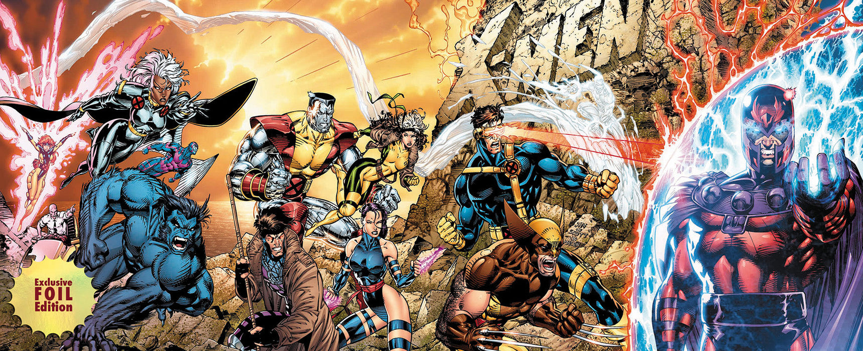 [4 PACK 🚨 Limited Edition! 🚨] [FOIL] X-Men 1991 #1 Facsimile Edition Unknown Comics Jim Lee Exclusive Connecting Cover PREMIUM Var (02/12/2025) - for just $124.99! 
