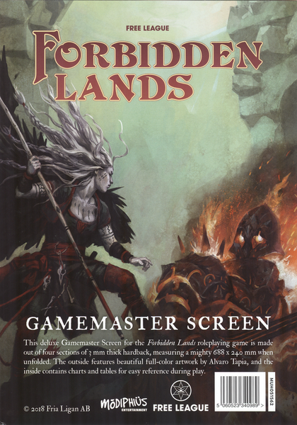 Forbidden Lands Gamemaster Screen - for just $26.99! 